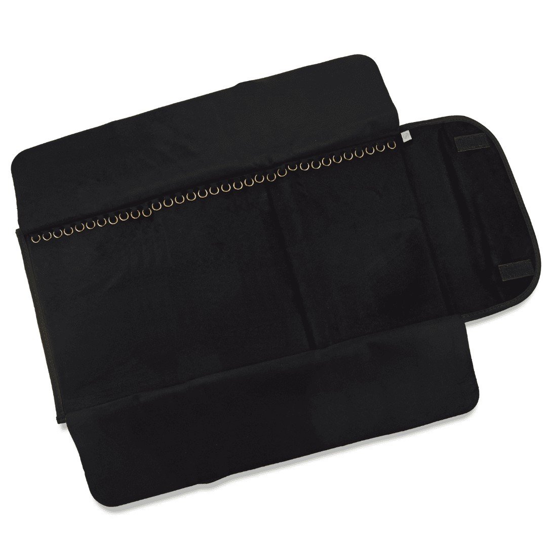 Pasta Mostruário Para Pulseiras - Tamanho 24,5x60,5cm Vinil Preto - Veludo Preto