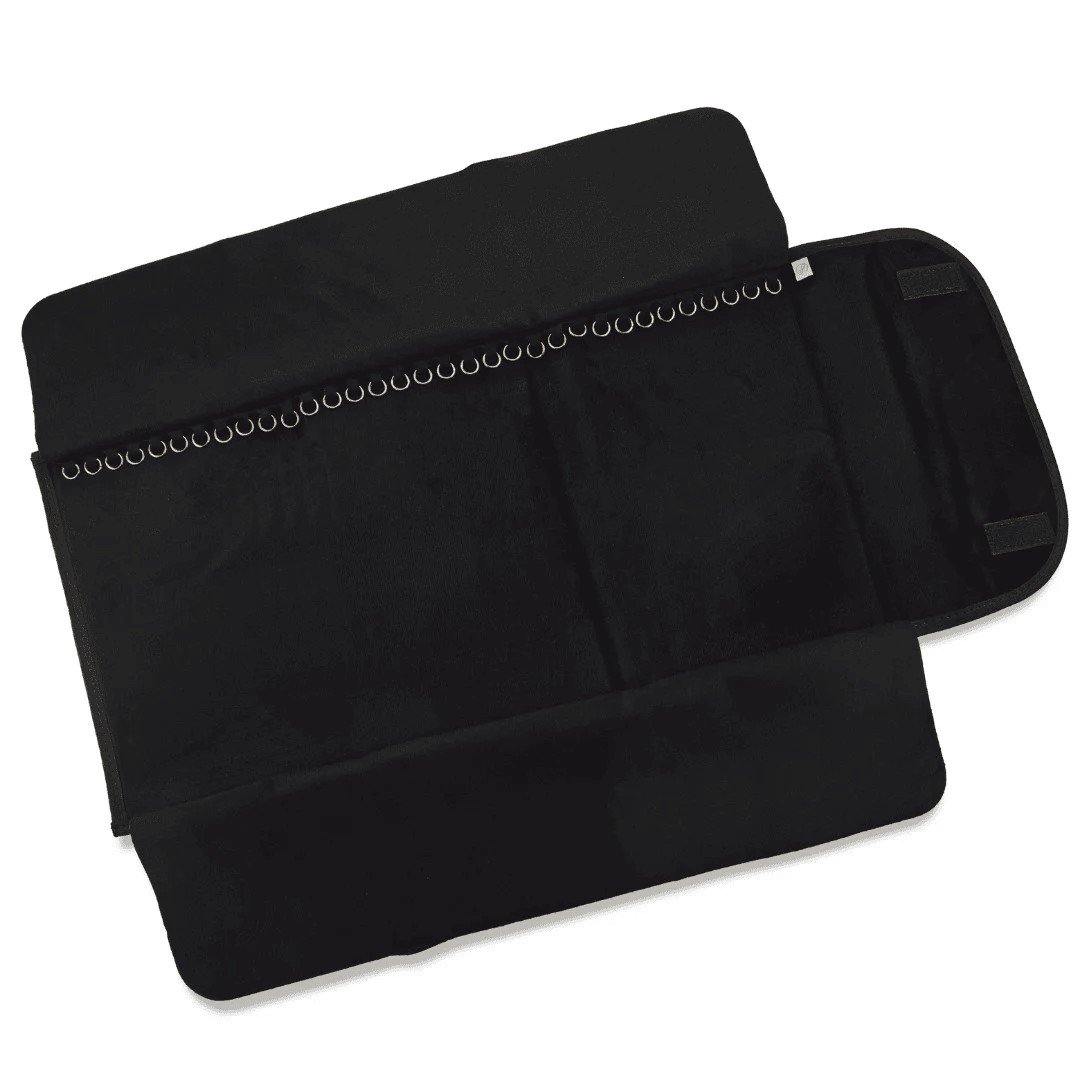 Pasta Mostruário Para Pulseiras - Tamanho 24,5x60,5cm Vinil Preto - Veludo Preto