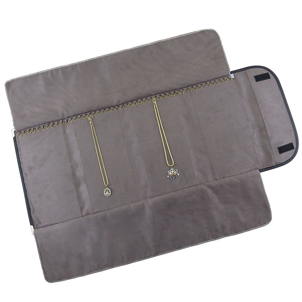 Pasta Mostruário Para Correntes-Extra Grande-Tamanho 30x79cm Dunny Preto - Suede Marrom