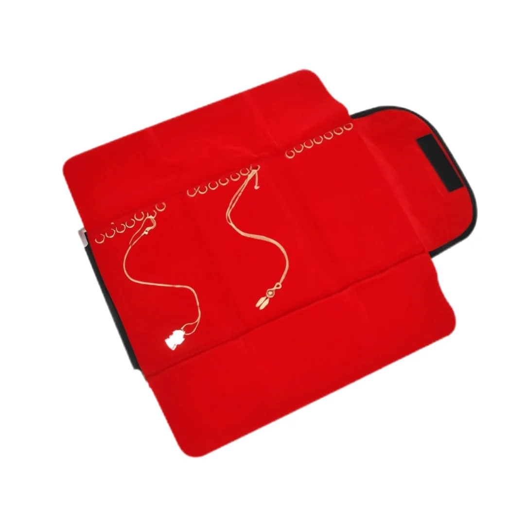 Italiana Corrente - Pasta Pequena 21x48 Corrente Vinil Preto - Veludo Vermelho