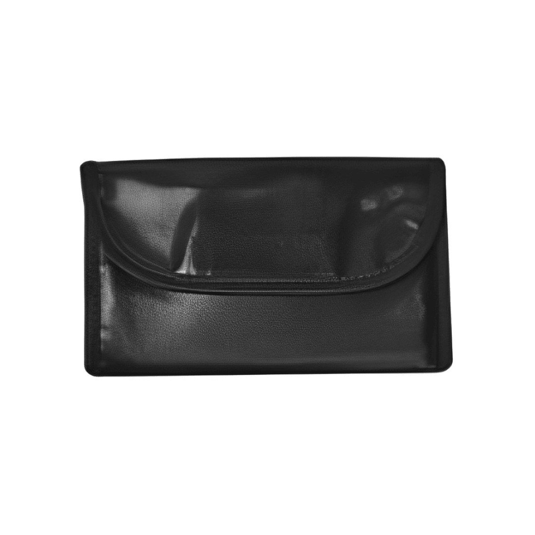 Italiana Corrente - Pasta Pequena 21x48 Corrente Vinil Preto - Veludo Vermelho