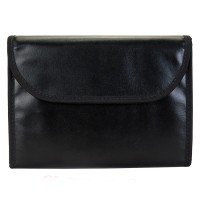 Pasta Grande Mostruário para Joias - 24,5x85 cm. Vinil Preto - Veludo Vermelho