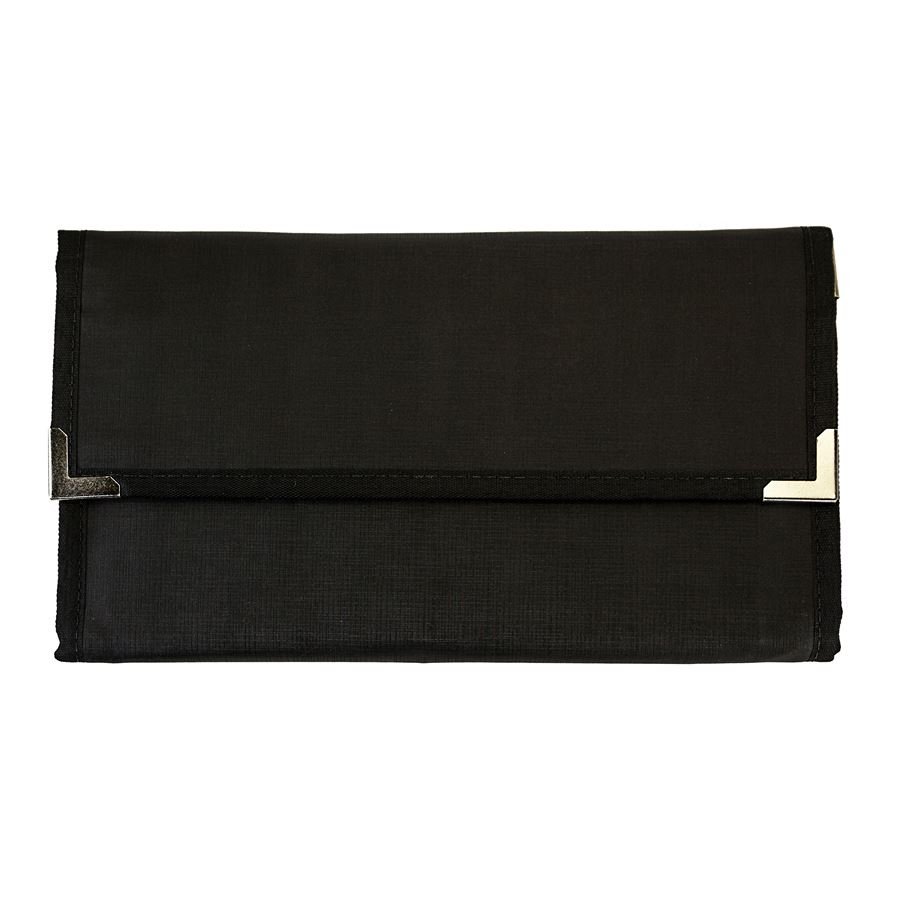 Pasta Pequena Mostruário para Joias - 27x42,5 cm. Dunny Preto - Suede Marrom