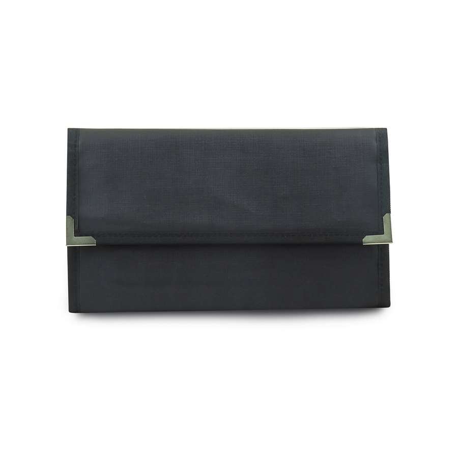 Pasta Pequena Mostruário para Joias - 27x42,5 cm. Dunny Preto - Suede Bege