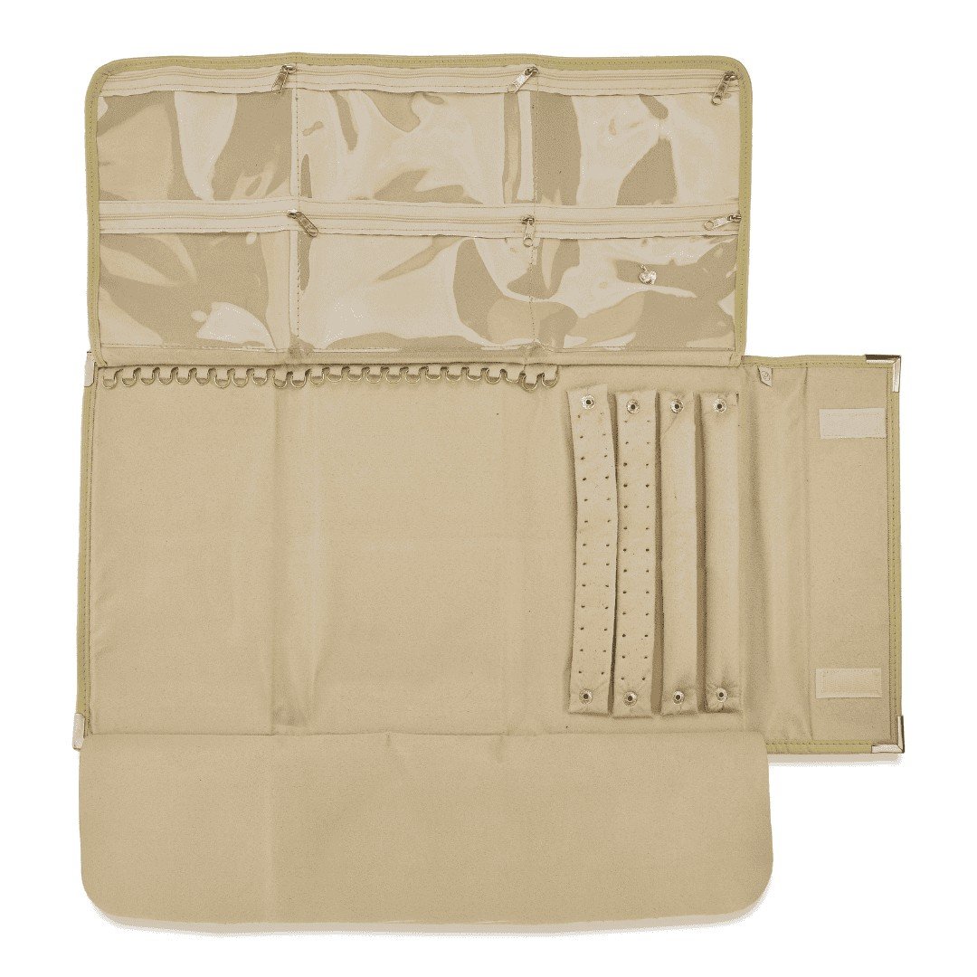 Pasta Média Mostruário para Joias - 27x60 cm. Dunny Champagne - Suede Bege