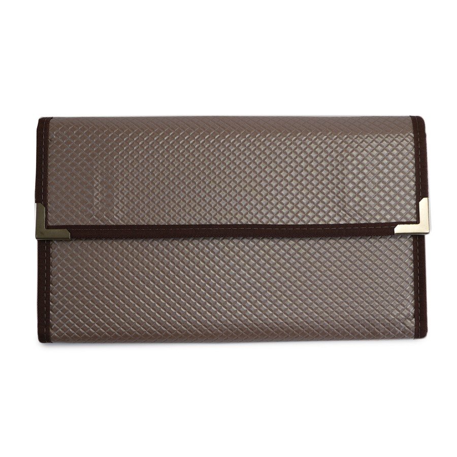 Pasta Média Mostruário para Joias - 27x60 cm. Rodes Capuccino Metalizado - Suede Bege