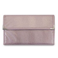 Pasta Média Mostruário para Joias - 27x60 cm. Reptil Rosa Blush (5390) - Suede Rosê (0937)