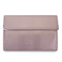 Pasta Grande Mostruário para Joias - 27x69 cm. Reptil Rosa Blush (5390) - Suede Rosê (0937)