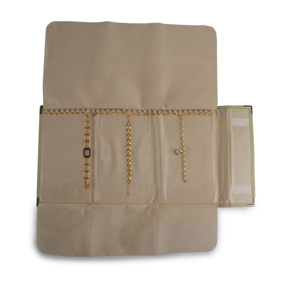 Pasta Média Expositora para Correntes - 27x60 cm. Dunny Champagne - Suede Bege