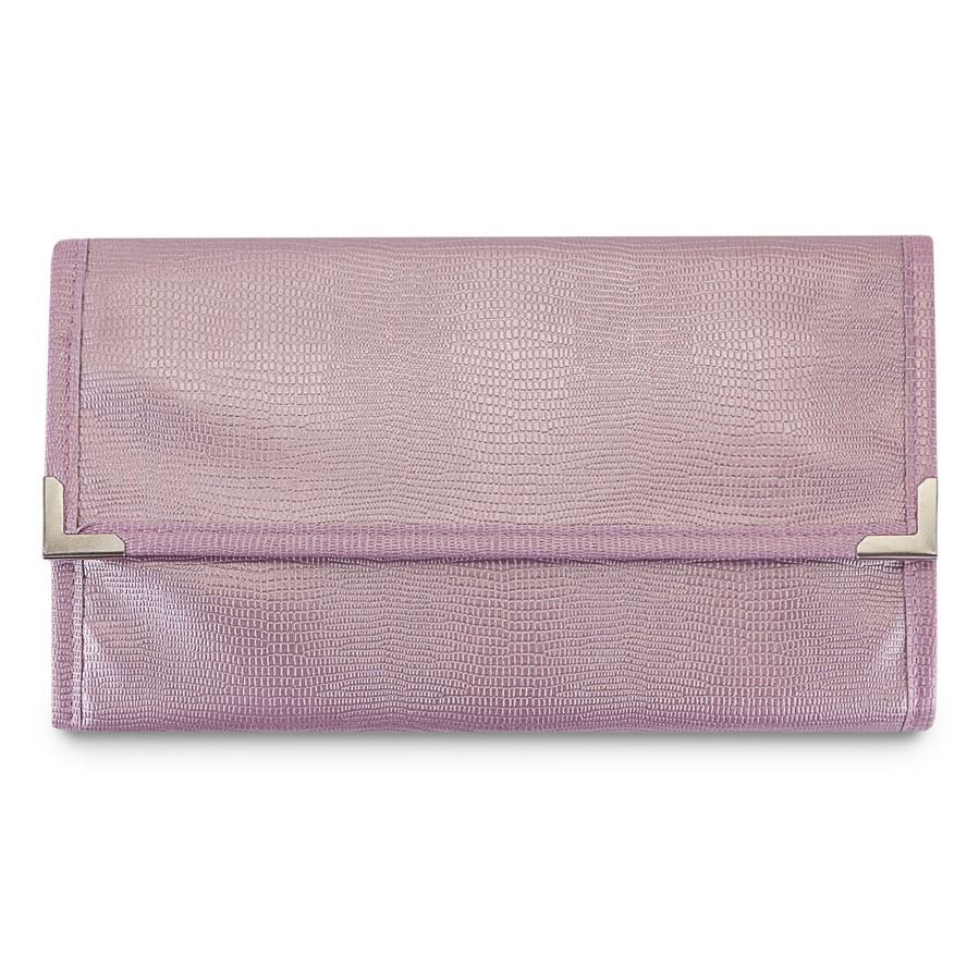 Pasta Média Expositora para Correntes - 27x60 cm. Reptil Rosa Blush (5390) - Suede Rosê (0937)