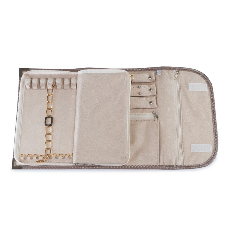 Pasta Média PRIME 1A2B 25x50 cm Rodes Capuccino Metalizado - Suede Bege