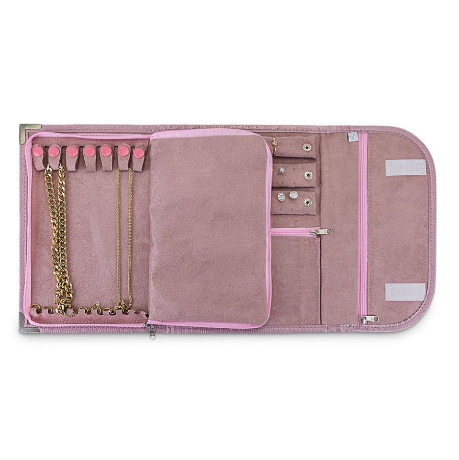 Pasta Média PRIME 1A2B 25x50 cm Reptil Rosê Metalizado - Suede Rosê