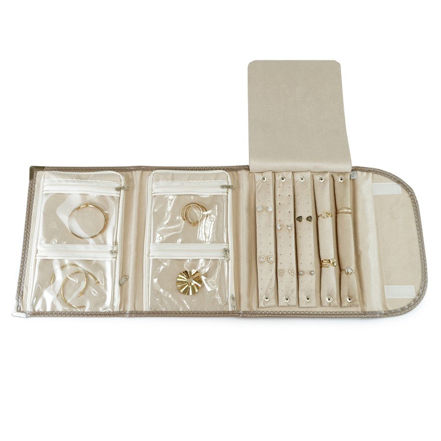 Pasta Grande PRIME 2A3B 25x68 cm Rodes Capuccino Metalizado - Suede Bege