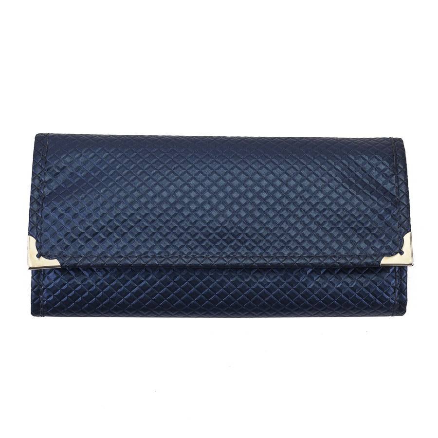 Pasta Mini Mostruário para Joias - 19x27 cm. Rodes Azul Marinho Metalizado - Suede Azure