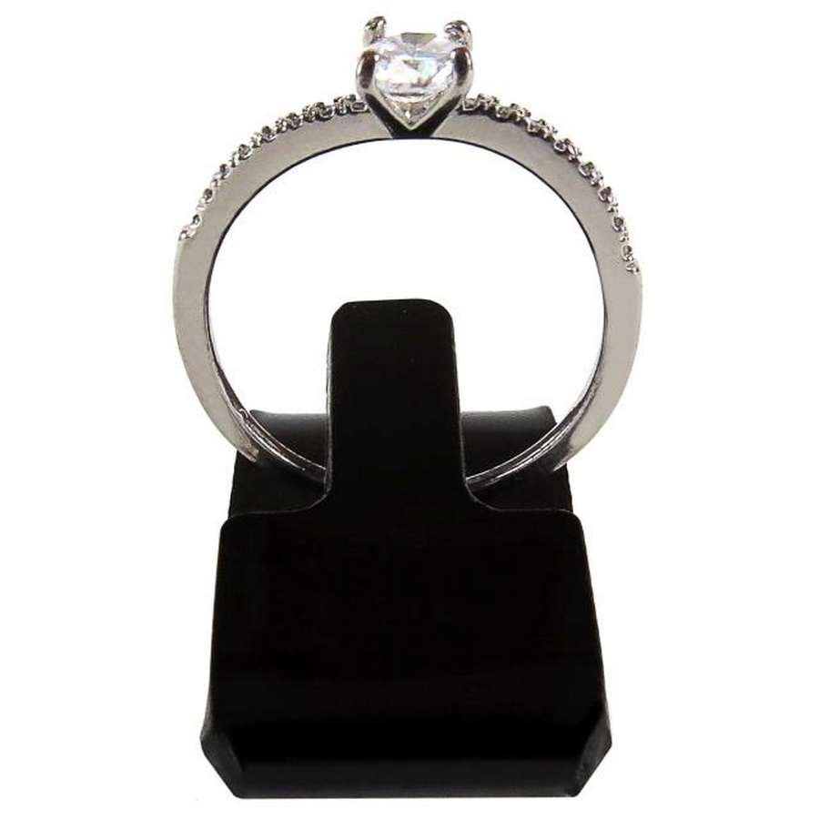 Expositor Inclinado para Anel - 1,6x3,4 cm. Preto