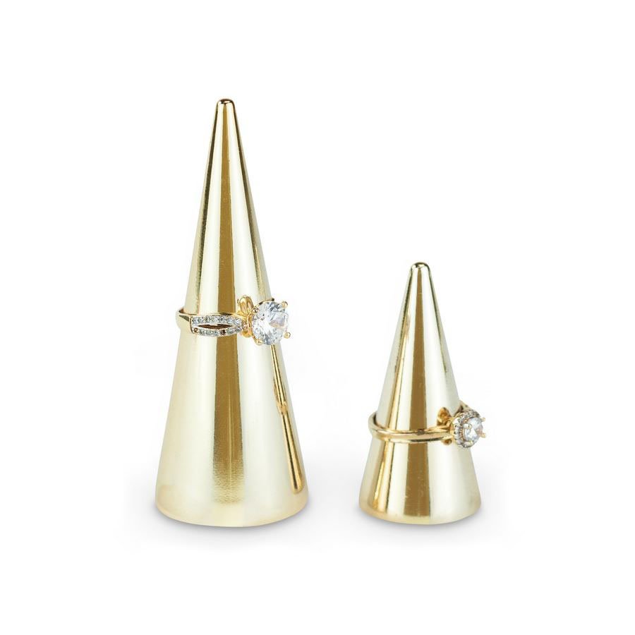 Expositor anel cone Dourado