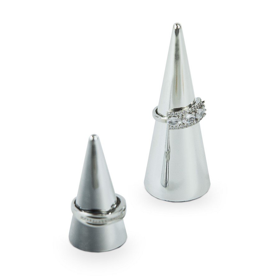Expositor anel cone Prata