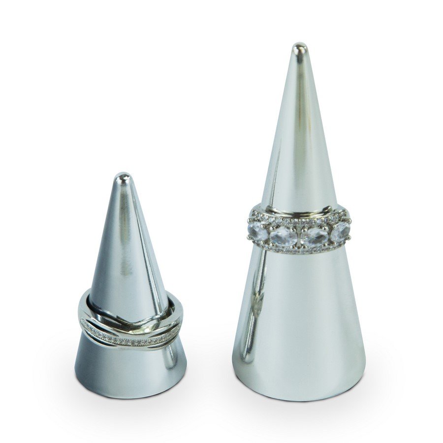 Expositor anel cone Prata