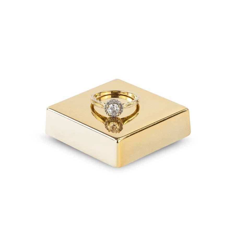 Expositor Base Metalica 4,2x4,2x1 Dourado