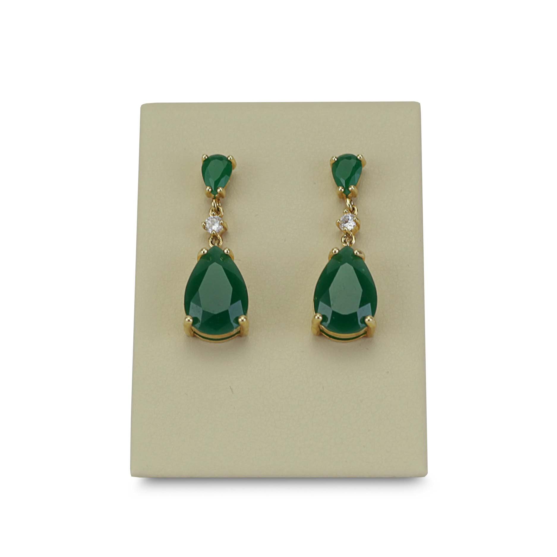 Expositor Pequeno Inclinado para Brinco - 4,5x6,5 cm. Vinil Vinil Marfim