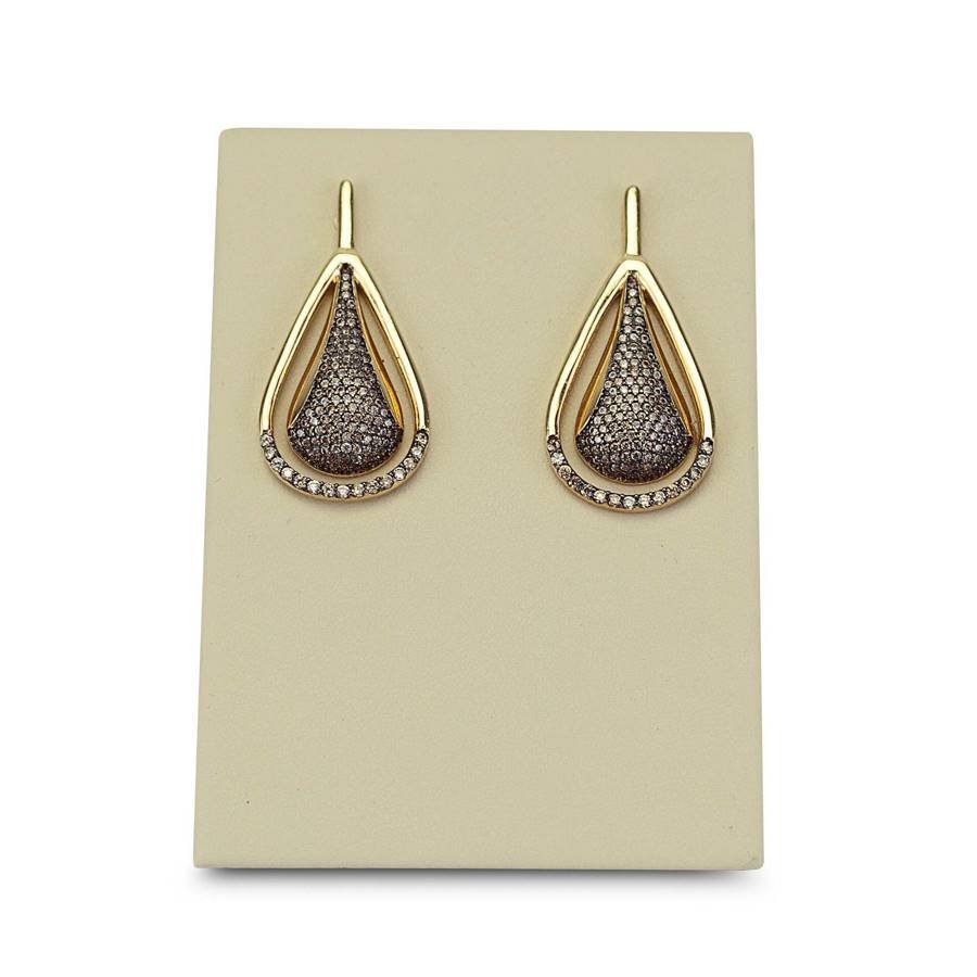 Expositor Médio Inclinado para Brinco - 5,5x8,0 cm. Vinil Vinil Marfim