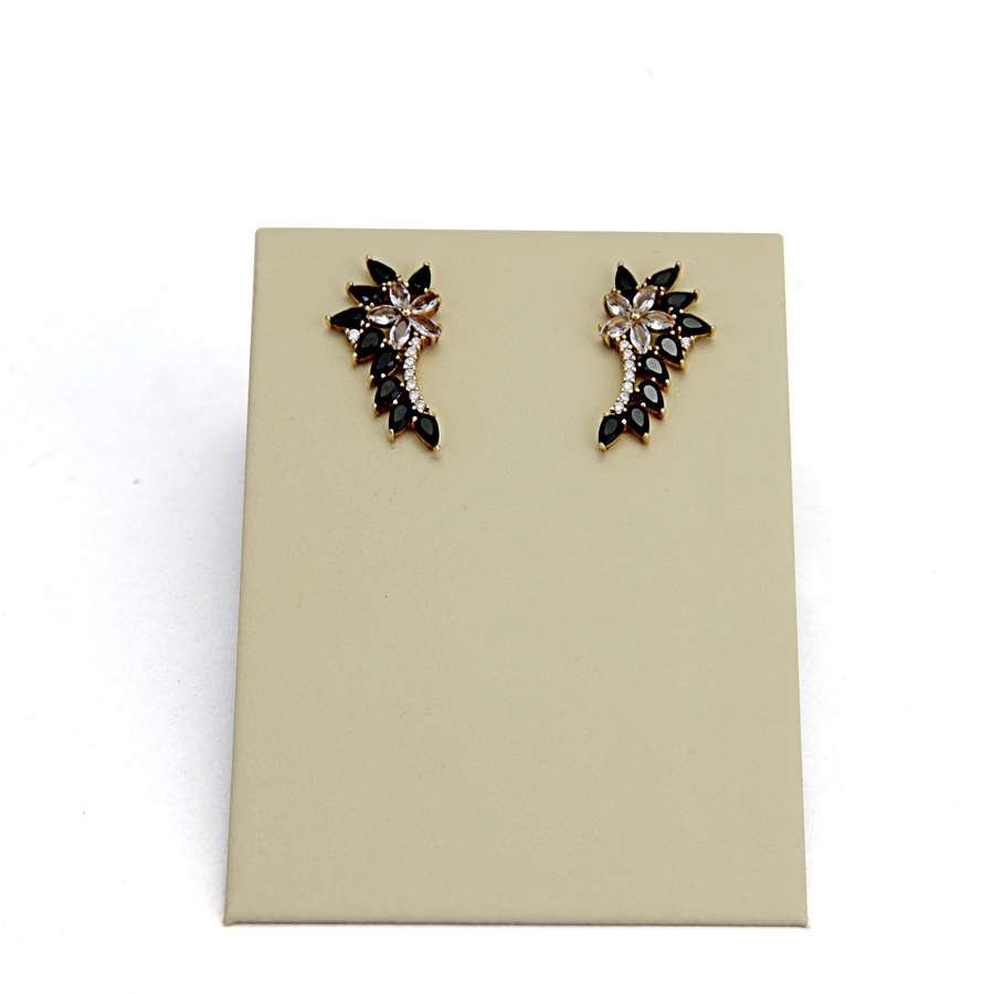 Expositor Inclinado para Brincos e Gargantilhas - 7x10 cm. Vinil Vinil Marfim