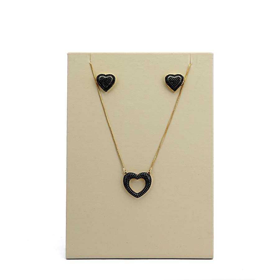 Expositor para Brincos e Gargantilhas - 12,0x17,0 cm. Vinil Vinil Marfim