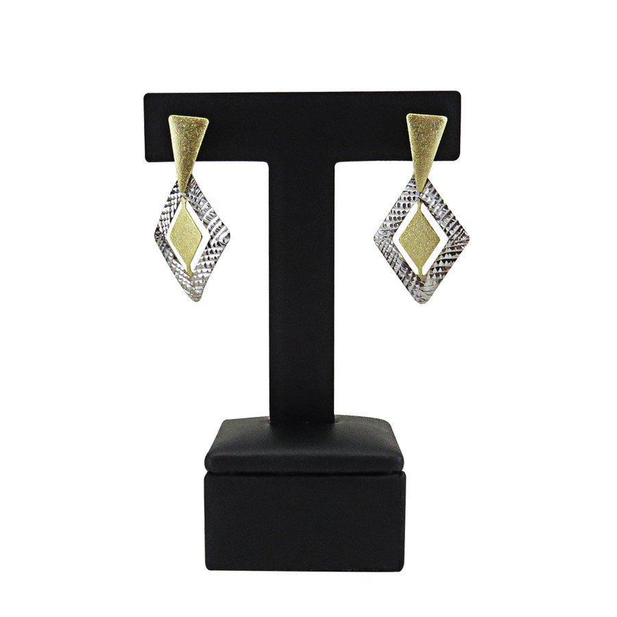 Expositor Médio para Brincos - 6,5x10,0 cm. Vinil Vinil Preto