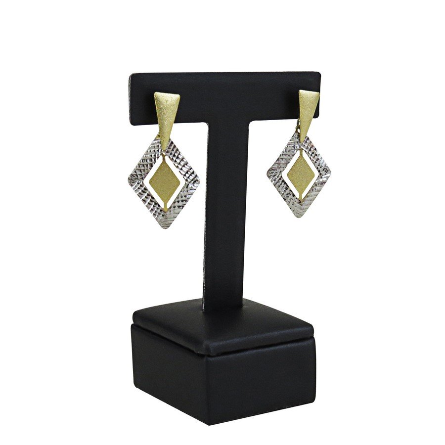 Expositor Médio para Brincos - 6,5x10,0 cm. Vinil Vinil Preto 