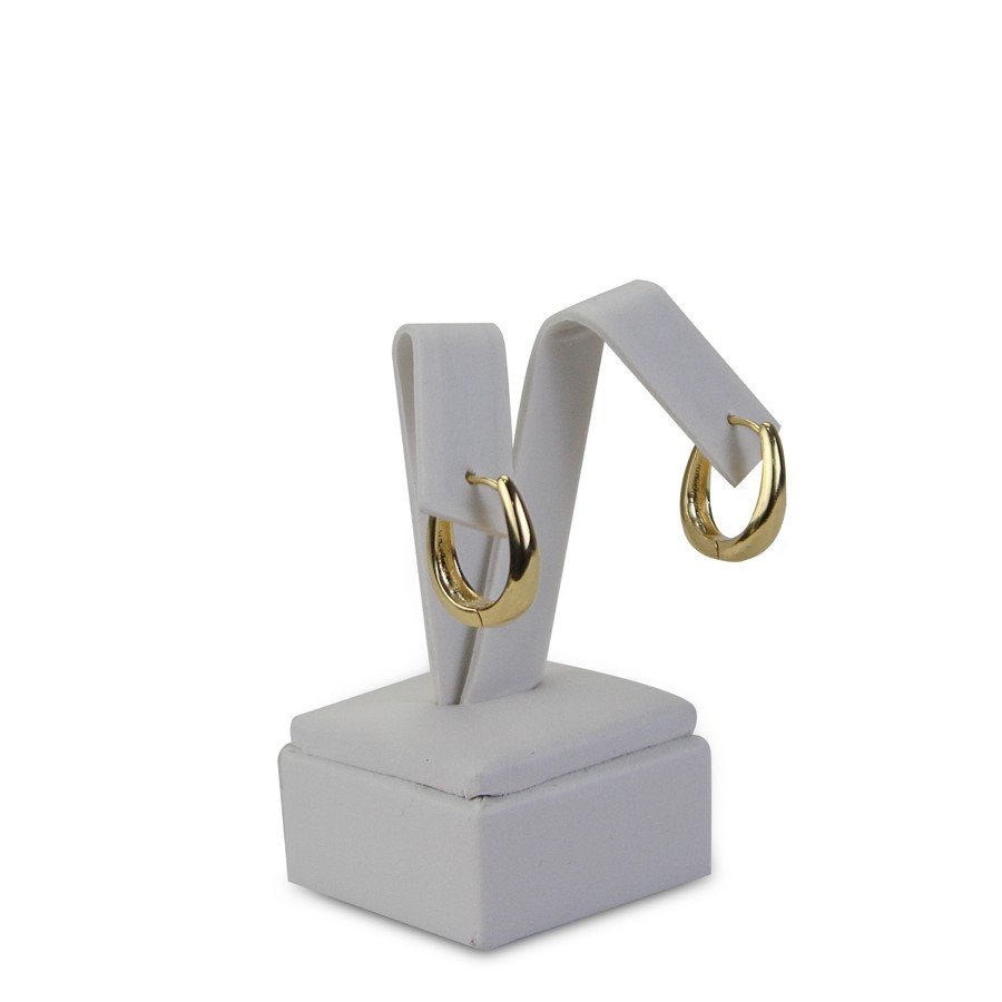 Expositor Médio para Brincos - 4x8 cm. Vinil Vinil Branco