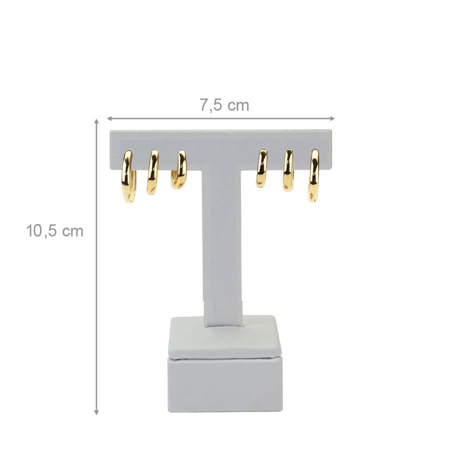 Expositor Brinco T 3 Furos Médio 7,5 x 10,5 cm Vinil Vinil Branco