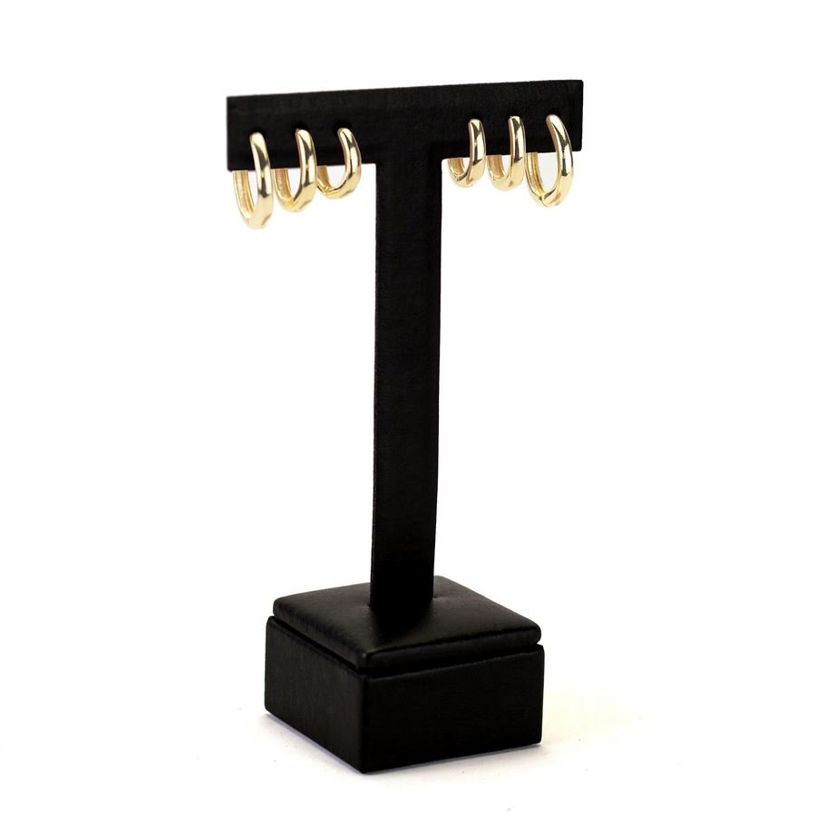 Expositor Brinco T 3 Furos Grande 7,5 x 14 cm Vinil Vinil Preto 