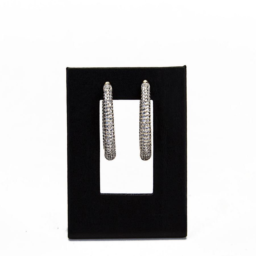 Expositor Brinco Vazado P 5,5x8,0x3,5 cm Vinil Vinil Preto 