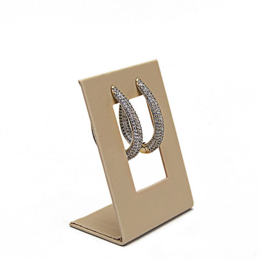 Expositor Brinco Vazado P 5,5x8,0x3,5 cm Vinil Vinil Marfim