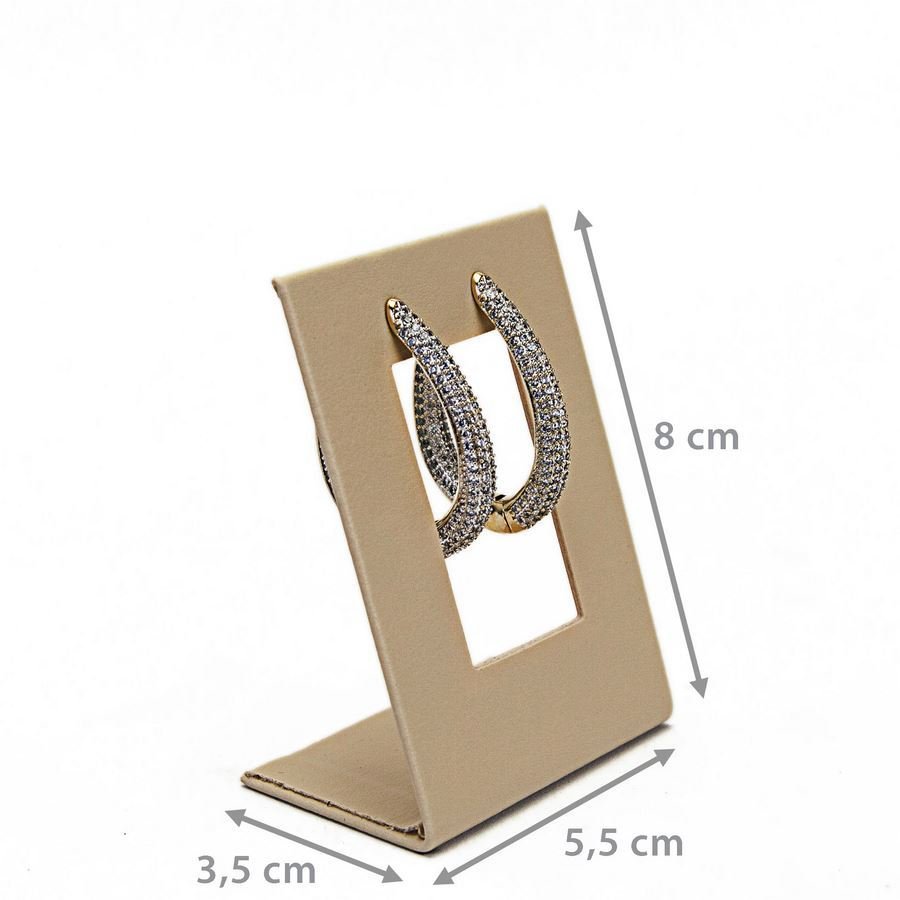 Expositor Brinco Vazado P 5,5x8,0x3,5 cm Vinil Vinil Marfim