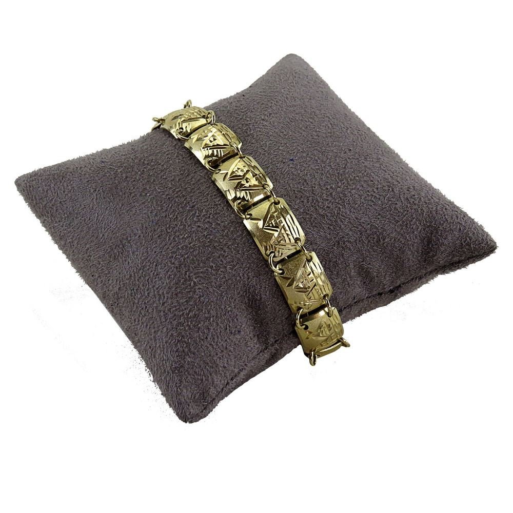 Expositor para Bracelete 8,3x8,3x3,5 cm Suede Marrom