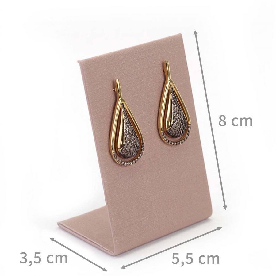 Expositor Para Brinco Médio - 5,5x3,5x8cm Dunny Rosa Cha