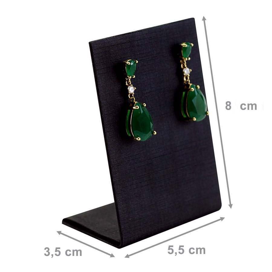 Expositor Para Brinco Médio - 5,5x3,5x8cm Dunny Preto