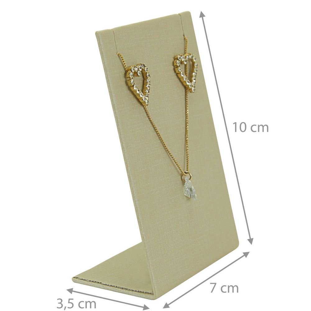 Expositor Para Conjunto de Brinco e Gargantilha -7x3,8x10cm Dunny Champagne