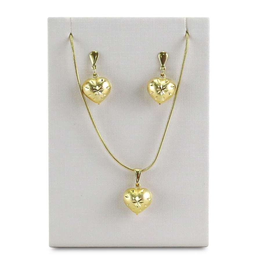 Expositor Para Conjunto de Brinco e Gargantilha -7x3,8x10cm Dunny Off White