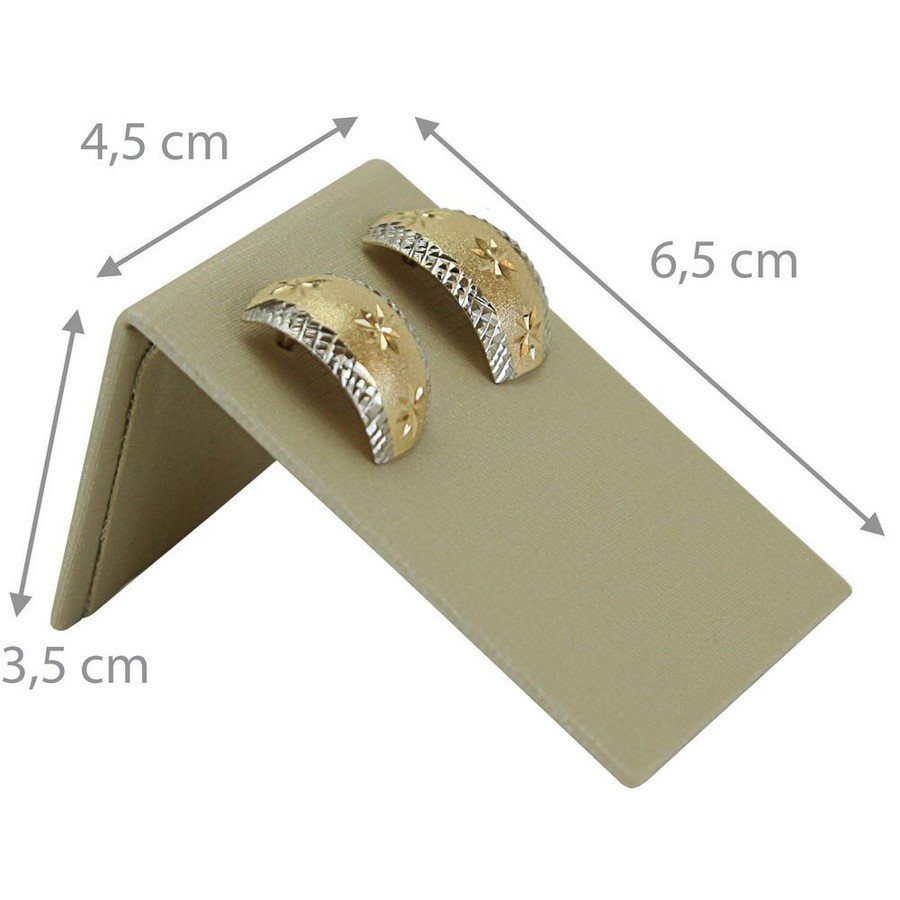 Expositor Inclinado Para Brinco - Pequeno-4,5x3,5x6,5cm Dunny Champagne