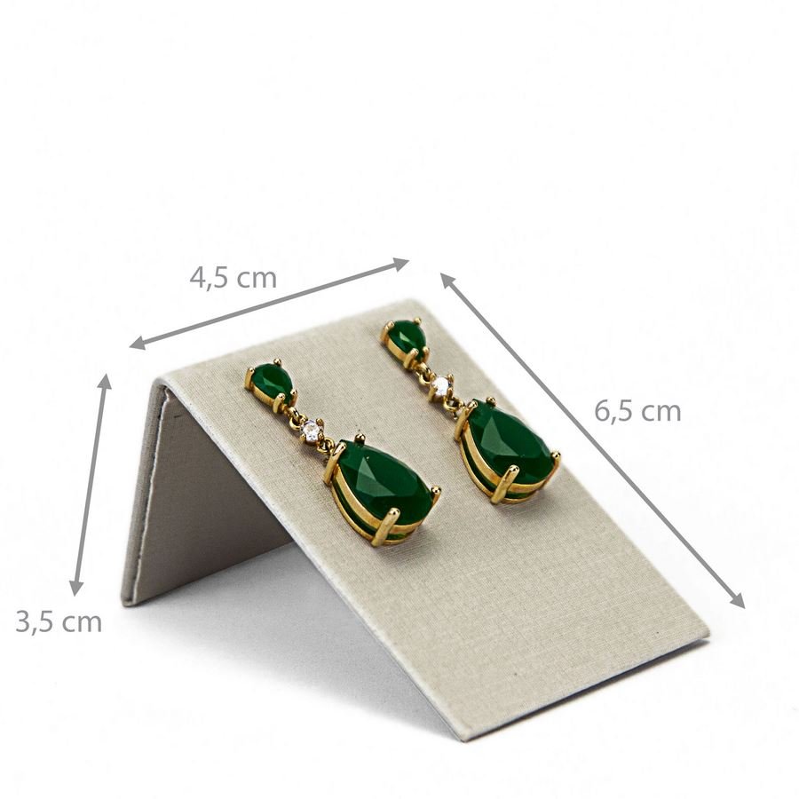 Expositor Inclinado Para Brinco - Pequeno-4,5x3,5x6,5cm Dunny Off White