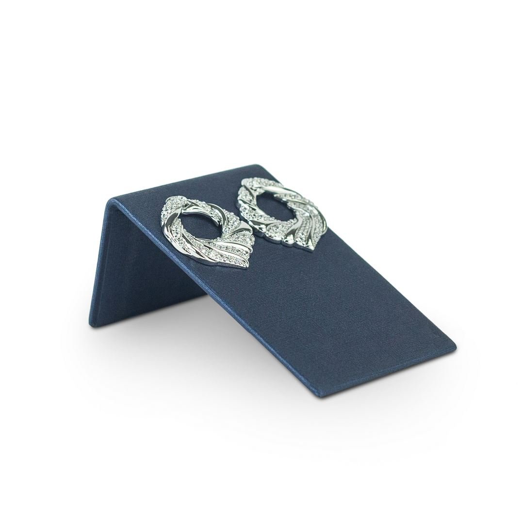 Expositor Inclinado Para Brinco - Médio 5,5x3,5x8cm Dunny Azul Marinho