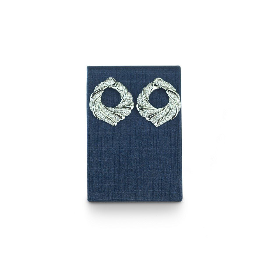 Expositor Inclinado Para Brinco - Médio 5,5x3,5x8cm Dunny Azul Marinho