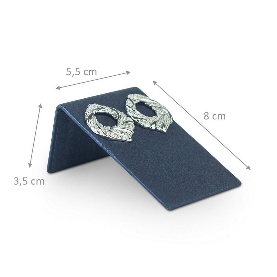 Expositor Inclinado Para Brinco - Médio 5,5x3,5x8cm Dunny Azul Marinho