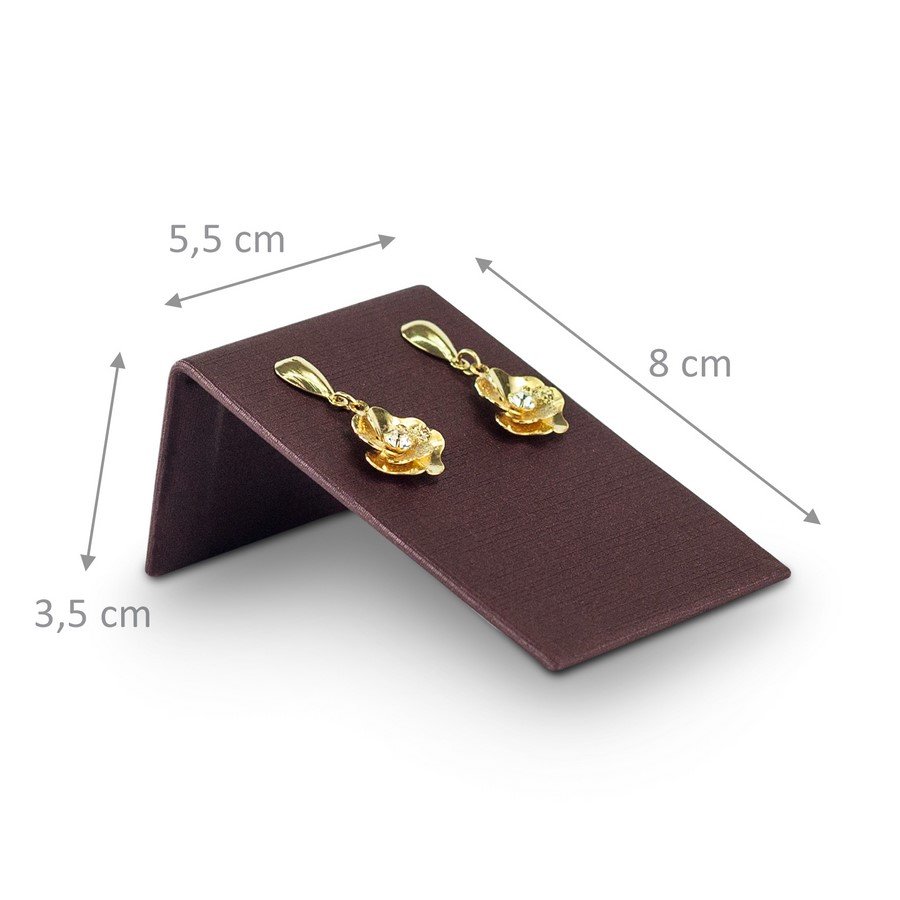 Expositor Inclinado Para Brinco - Médio 5,5x3,5x8cm Dunny Bordô