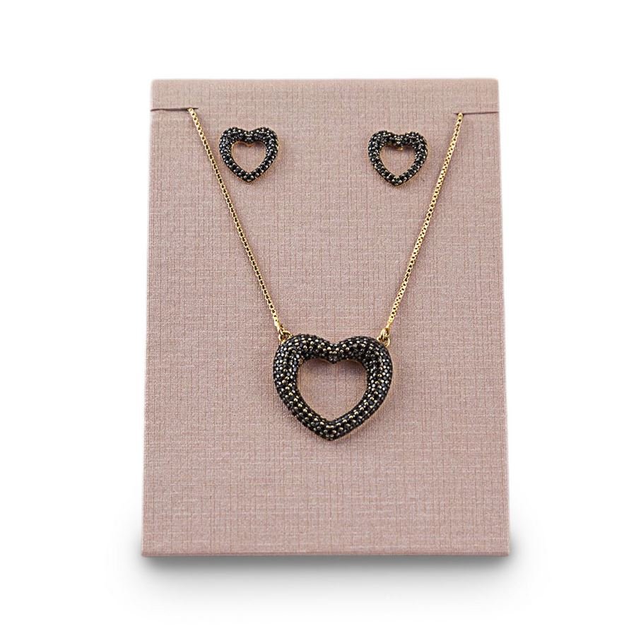 Expositor Para Brinco e Gargantilha-Inclinado 7x3,5x10cm Dunny Rosa Cha