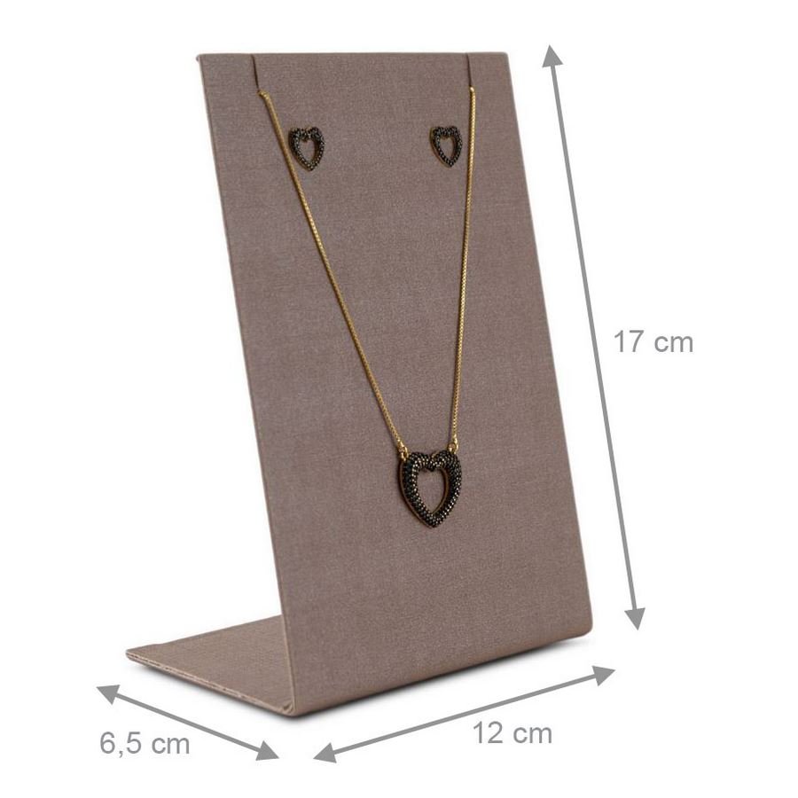 Expositor Para Brinco e Gargantilha-12x6,5x17cm Dunny Capuccino