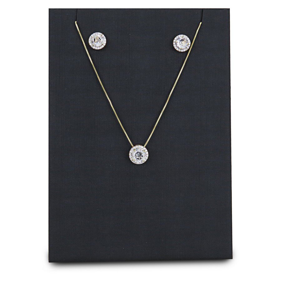 Expositor Para Brinco e Gargantilha-12x6,5x17cm Dunny Preto