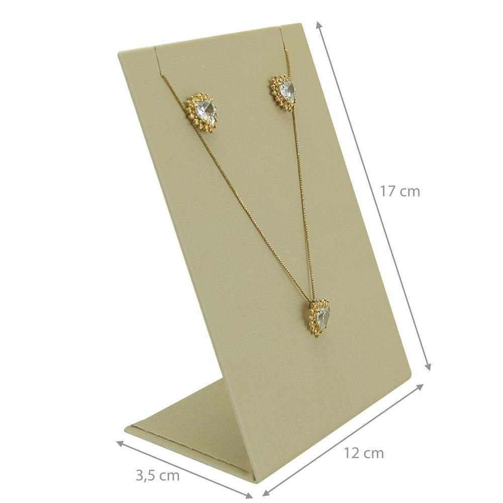 Expositor Para Brinco e Gargantilha-12x6,5x17cm Dunny Champagne
